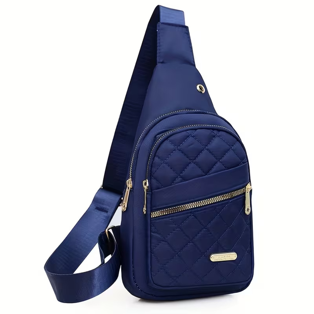 Eonothem Women's Lightweight Chest Bag - Adjustable Strap, Blue